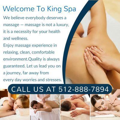 King Spa
 7212 Hwy 71 West, Austin, TX 78735
 Call us at 512-888-7894