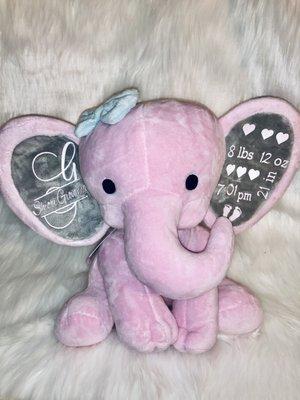 Birth Announcement Plush Animal