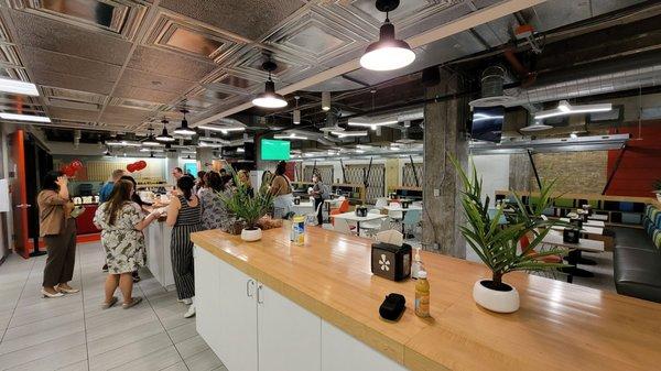 Yelp cafeteria on 4th floor