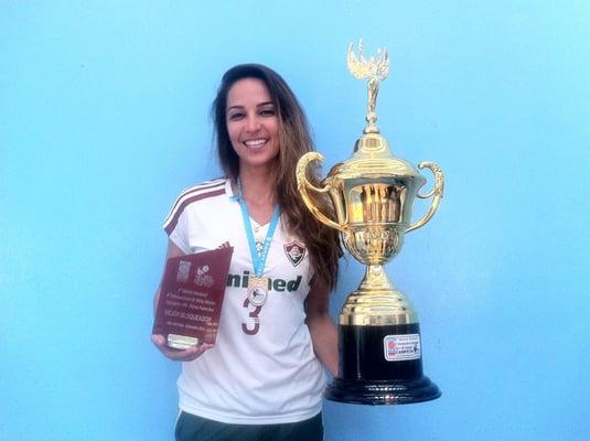 Our Client Luciana S. After Being Awarded Best Volleyball Player of the Year in Brazil