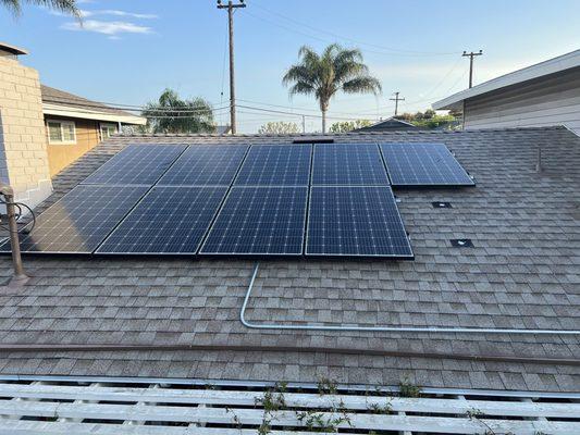 Panels installed in the wrong roof section.