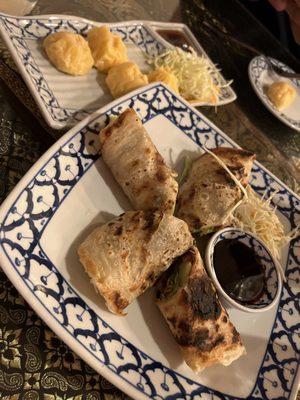 Seafood dim sum and Roti Duck