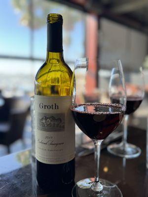 Half off wine on Wednesdays!  We were in with Groth!! Half off glasses and bottles.