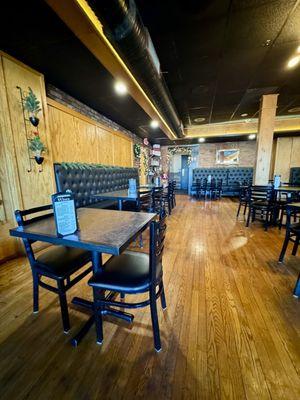 Inside main dining room