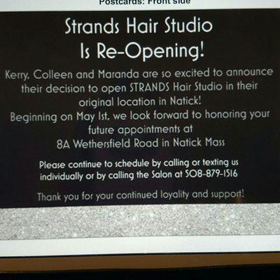 We have moved from our Framingham location back to our original Salon in Natick