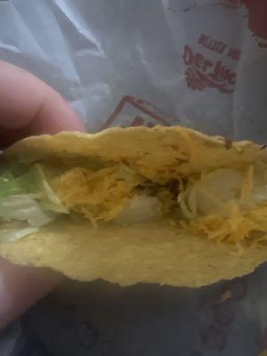 What del taco thinks should go in a taco