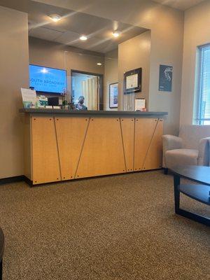 Front desk area