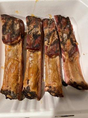 Back side of spare ribs