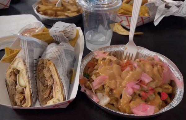 Cubanito and Loaded Fries with Chicken