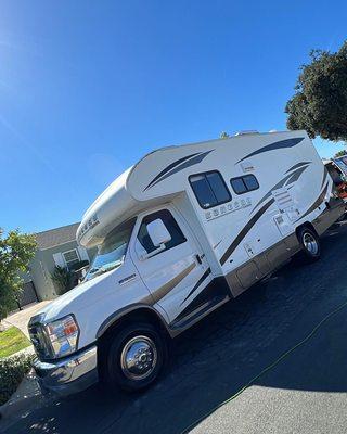 19ft motor home washed