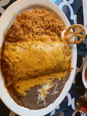 Carne Asada Burrito Plate