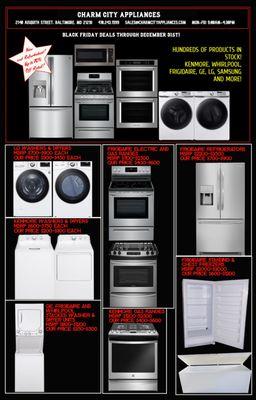 Stove, Oven, Fridge, Dishwasher, Washer, Dryer Sales!