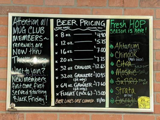 Beer pricing.