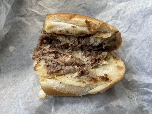 cheesesteak (well, half anyway)..