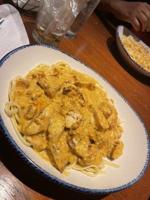 Cajun Chicken Linguini Alfredo