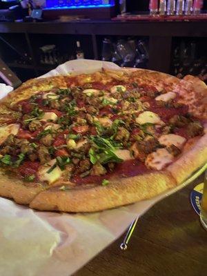 Meaty margarita pizza