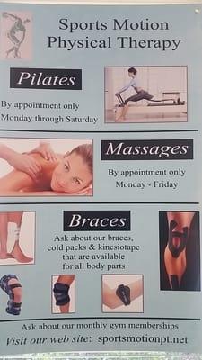 they have from pilates to massages, even gym memberships! thank God i found this place