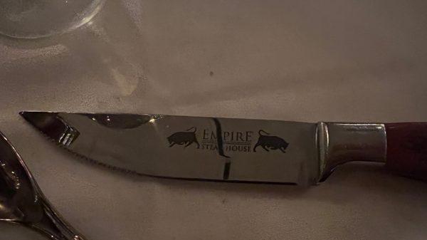 Steak knife Empire steak house! Why not Chazz Palminteri?