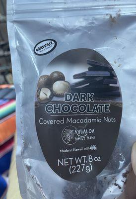 This is the best dark chocolate covered macadamia nuts