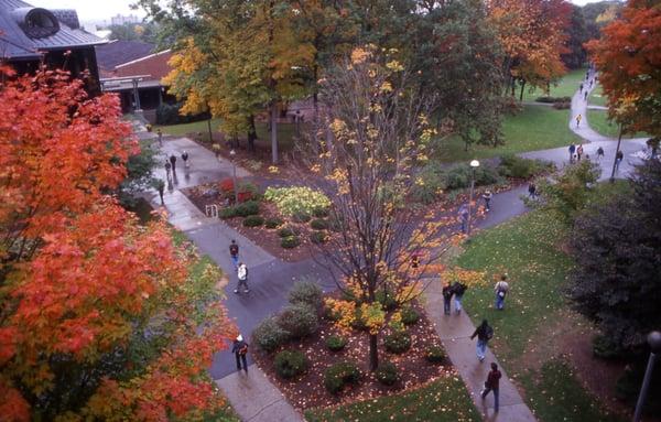 Skidmore College in autumn.