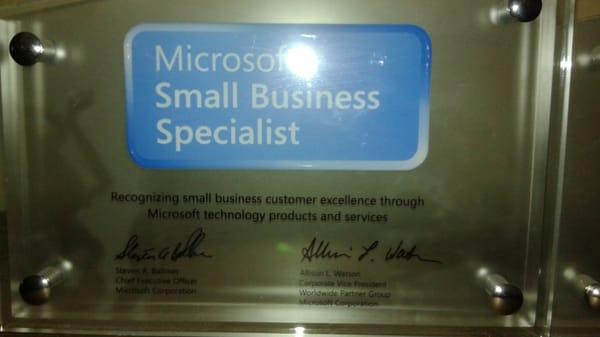 Microsoft Certified Small Business Specialists