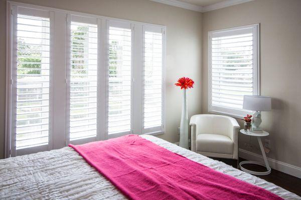 custom plantation shutters for bedroom