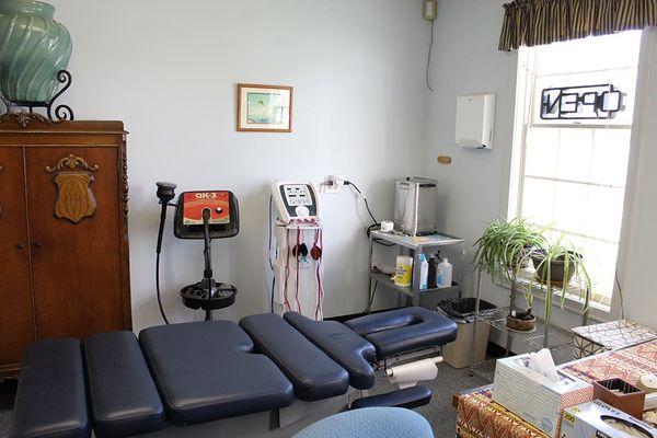 Chiropractic treatment room / doctors private office.