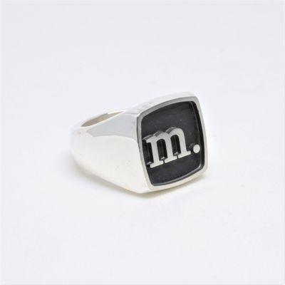 Modern Men XL silver ring