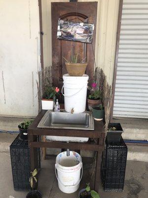 Homemade sink!