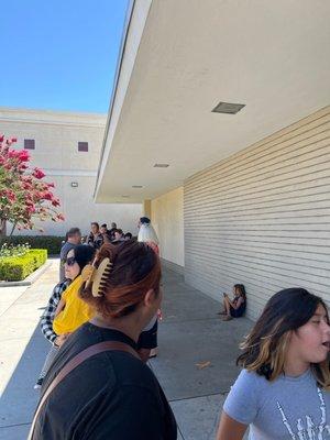 The line is getting longer and still no update if they will be opening up today or not