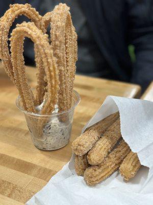 Spaniards with ice cream and Churro Fries