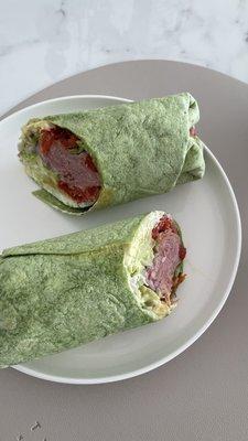 Small spinach wrap