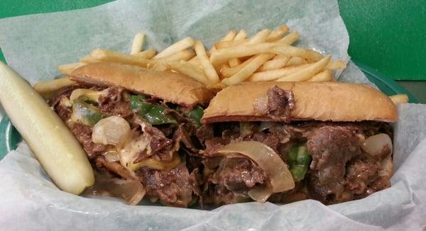 1/2 LB. PHILLY CHEESE STEAK - THE BEST!