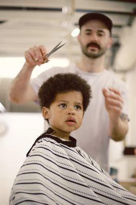 Kiddos are welcome guests here at Forestry! Walk-in or book online at forestrybarber.com