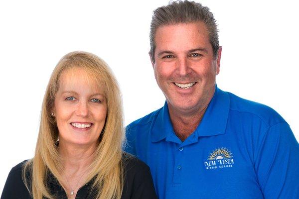 Gregg and Sue Rodeghier, owners of New Vista Window Fashions here in Las Vegas, Nevada.