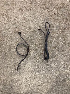 The old brake line that the owner removed from front of vehicle