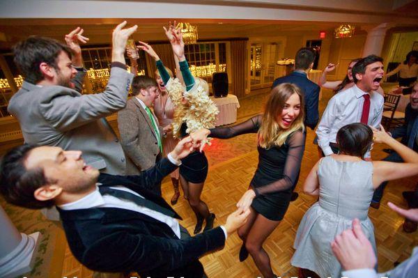 Dance party at Flavia & Mike's Wedding! Photo by Erica Barraca