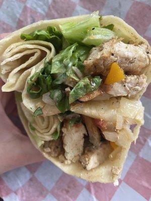 BBQ chicken wrap