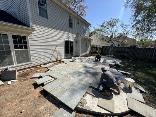 Flagstone install