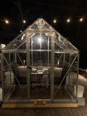 Personal heated greenhouse