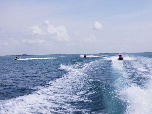 Family Jet Ski fun in Port Aransas with Nauticool Adventures!