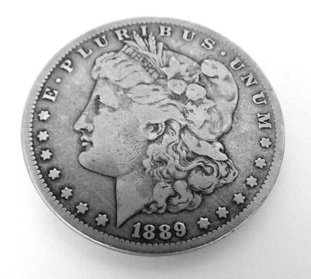 1899 Morgan silver dollar