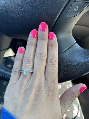 Gel manicure with my natural nails