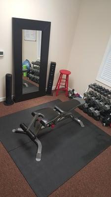 Personal training studio, private training