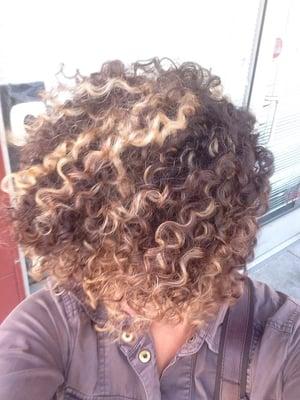 Highlights in my super Curley mane- love them!