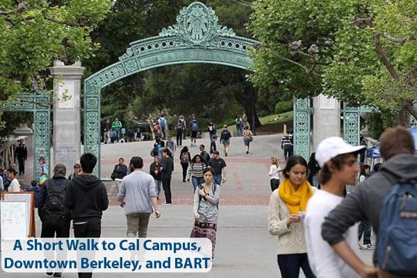 A short walk to Cal campus!