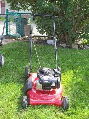 A used lawnmower we had for sale.