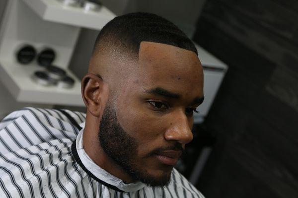 Skin fade with beard work