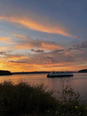 Ferry & sunset 8/23/22