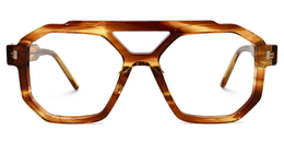 Acetate aviator frame in tortoise.